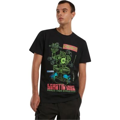 MISTERTEE Beastie Boys Robot Camiseta - Unisex - Negro - Mediana - Camiseta MISTERTEE Beastie Boys Robot Camiseta - Unisex - Negro - Mediana - Camiseta