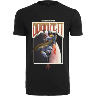 MERCHCODE Boba Fett Retro Tee - Unisex Schwarz - XS - T-Shirt MERCHCODE Boba Fett Retro Tee - Unisex Schwarz - XS - T-Shirt
