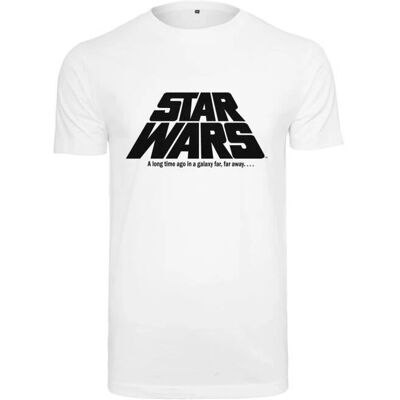 MERCHCODE Star Wars Original Logo Tee Herren Weiß - T-Shirt MERCHCODE Star Wars Original Logo Tee Herren Weiß - T-Shirt