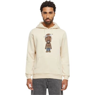 Mister Tee LA Sketch Felpa con Cappuccio Beige - Felpa Mister Tee LA Sketch Felpa con Cappuccio Beige - Felpa