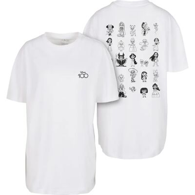 Merchcode Disney 100 Girl Gang T-Shirt Blanc Merchcode Disney 100 Girl Gang T-Shirt Blanc