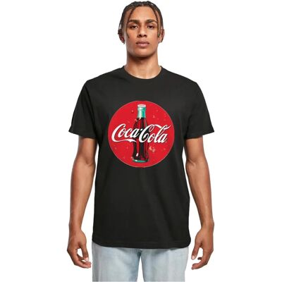 Merchcode Coca Cola Bottle Logo Tee Herren S - T-Shirt Merchcode Coca Cola Bottle Logo Tee Herren S - T-Shirt