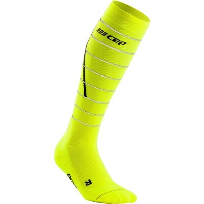 CEP Reflektierende Kompressionssocken - Neon Gelb - Damen CEP Reflektierende Kompressionssocken - Neon Gelb - Damen