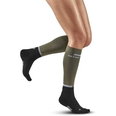 CEP The Run Chaussettes de compression - Olive - Longues - Chaussettes de course - Publicité CEP The Run Chaussettes de compression - Olive - Longues - Chaussettes de course - Publicité