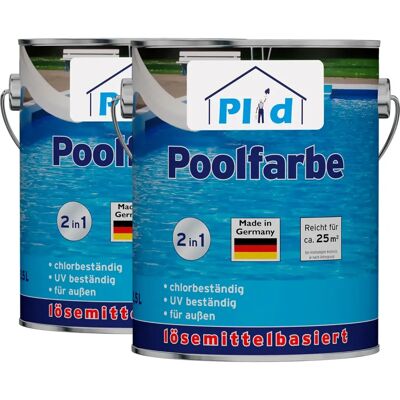 Plid Poolblau Wasserdichte Unterwasserfarbe - Farbe Plid Poolblau Wasserdichte Unterwasserfarbe - Farbe