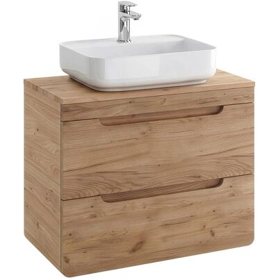 LUTON-56-CRAFT - Wotan Eiche Nb - 81 cm - Waschtischunterschrank LUTON-56-CRAFT - Wotan Eiche Nb - 81 cm - Waschtischunterschrank