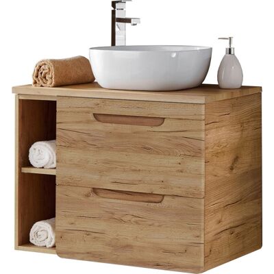 LUTON Wotan Eiche Nb. Waschtischunterschrank - Modernes Design LUTON Wotan Eiche Nb. Waschtischunterschrank - Modernes Design