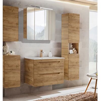 LUTON-CRAFT - LUTON-56-CRAFT - Wotaneiche Nb. - Waschtisch-Set LUTON-CRAFT - LUTON-56-CRAFT - Wotaneiche Nb. - Waschtisch-Set