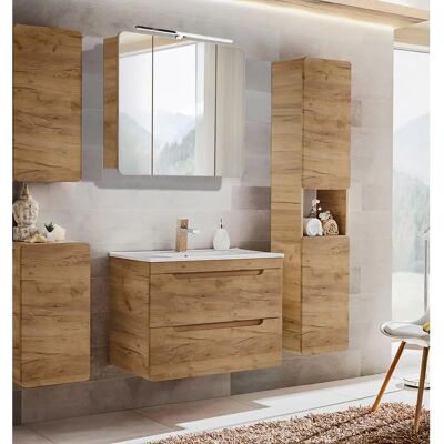 LUTON-CRAFT - LUTON-56-CRAFT - Wotaneiche Nb. - Waschtisch-Set LUTON-CRAFT - LUTON-56-CRAFT - Wotaneiche Nb. - Waschtisch-Set