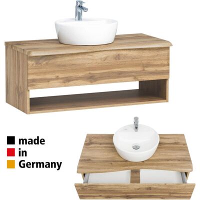 KAHLA - KAHLA-03 - Wotan Eiche Nb - 101/54.5/52 cm - Waschtisch KAHLA - KAHLA-03 - Wotan Eiche Nb - 101/54.5/52 cm - Waschtisch