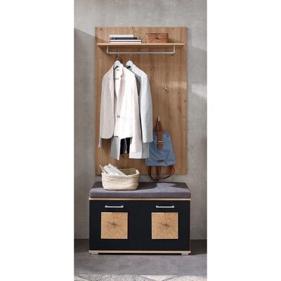 FARGO - FARGO-36 - Artisan Eiche - schwarz supermatt - Wardrobe set FARGO - FARGO-36 - Artisan Eiche - schwarz supermatt - Wardrobe set
