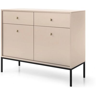 MALAGA - MALAGA-160 - sandbeige - goldene Füße - Sideboard MALAGA - MALAGA-160 - sandbeige - goldene Füße - Sideboard