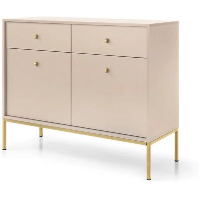 MALAGA-160 - Beige - Goldfuß - Sideboard MALAGA-160 - Beige - Goldfuß - Sideboard