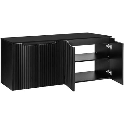 NEWPORT - NEWPORT-56-BLACK - Schwarz - 160 cm - Badm bel Vanity NEWPORT - NEWPORT-56-BLACK - Schwarz - 160 cm - Badm bel Vanity