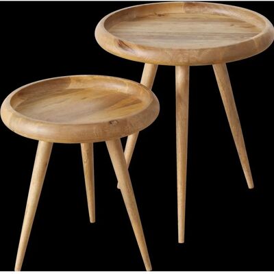 Boltze Herve Mango-Holz Couchtisch-Set, 2 St Boltze Herve Mango-Holz Couchtisch-Set, 2 St