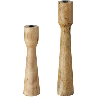 Boltze Home Caldeas - Kerzenständer Set 2 Natur - Kerzenleuchter Boltze Home Caldeas - Kerzenständer Set 2 Natur - Kerzenleuchter