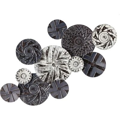 Dekoria Dekoracja Ścienna 112cm - Etniczne Metalowe Dzieło - 112 x 7 x 60 cm Dekoria Dekoracja Ścienna 112cm - Etniczne Metalowe Dzieło - 112 x 7 x 60 cm