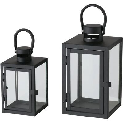 Set di Lanterne Boltze Home Arana - Interno, Moderno, Nero Set di Lanterne Boltze Home Arana - Interno, Moderno, Nero