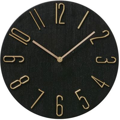 Boltze 2043987 - Wand- und Tischuhr - Analog - 30cm - Schwarz und Gold Boltze 2043987 - Wand- und Tischuhr - Analog - 30cm - Schwarz und Gold