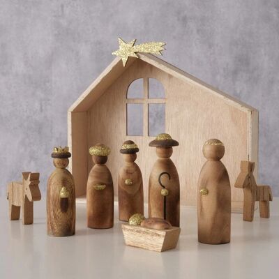 Boltze - 2085720 - Goud - Natuurhout - Decoratieve standbeeld Boltze - 2085720 - Goud - Natuurhout - Decoratieve standbeeld