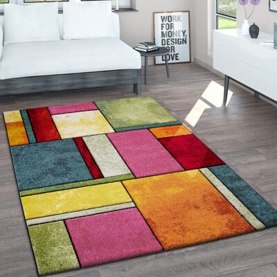 Tappeto Vintage a Pelo Corto Paco Home - Effetto 3D 120x170cm Tappeto Vintage a Pelo Corto Paco Home - Effetto 3D 120x170cm