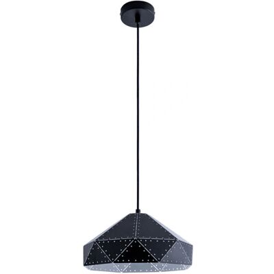 Paco Home - Modelo E27 - Lámpara Colgante Blanco-Negro - Lámpara de Techo Paco Home - Modelo E27 - Lámpara Colgante Blanco-Negro - Lámpara de Techo