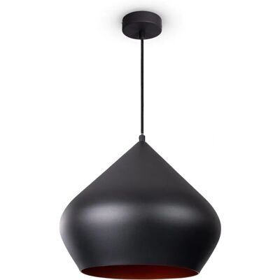 Lámpara Colgante Paco Home Negro Cobre - Industrial 38cm Lámpara Colgante Paco Home Negro Cobre - Industrial 38cm