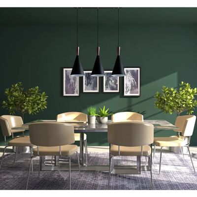 Lampada Sospensione Paco Home Rame Nero - Sala da Pranzo - Cavo Regolabile 1,5m Lampada Sospensione Paco Home Rame Nero - Sala da Pranzo - Cavo Regolabile 1,5m
