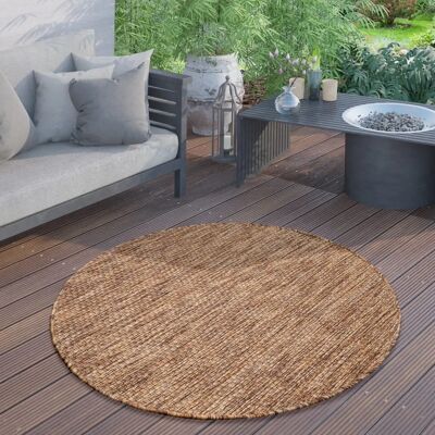Paco Home Runder Außen-Teppich - 80cm - Langlebig & Stilvoll Paco Home Runder Außen-Teppich - 80cm - Langlebig & Stilvoll