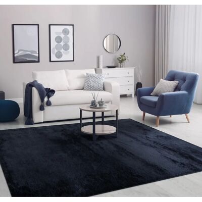 Tappeto Paco Home blu navy con pelo corto - Soggiorno - Tappeto Tappeto Paco Home blu navy con pelo corto - Soggiorno - Tappeto