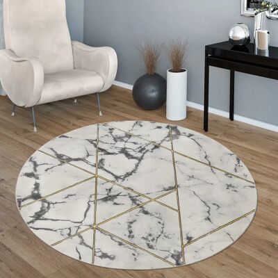 Alfombra de diseño mármol con pelo corto - Paco Home Alfombra de diseño mármol con pelo corto - Paco Home