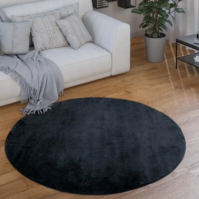 Alfombra Redonda Paco Home - Pelo Corto Moderna Suave Duradera Poliéster Alfombra Redonda Paco Home - Pelo Corto Moderna Suave Duradera Poliéster