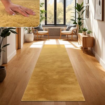 PACO HOME - Tappeto Salotto Moderno Pelliccia Morbido Pelo Lungo Shaggy Lavabile - Giallo - Tappeto PACO HOME - Tappeto Salotto Moderno Pelliccia Morbido Pelo Lungo Shaggy Lavabile - Giallo - Tappeto