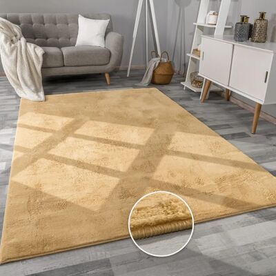 Paco Home - Alfombra de Cuero Artificial de Pelo Largo - Suave y Lavable Paco Home - Alfombra de Cuero Artificial de Pelo Largo - Suave y Lavable