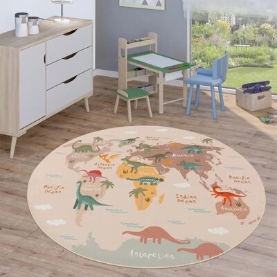 Paco Home - Modelo Ø 160 cm - Alfombra Redonda Infantil Paco Home - Modelo Ø 160 cm - Alfombra Redonda Infantil