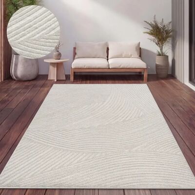 Paco Home - Crema 5 - Tappeto elegante con motivi floreali e geometrici Paco Home - Crema 5 - Tappeto elegante con motivi floreali e geometrici