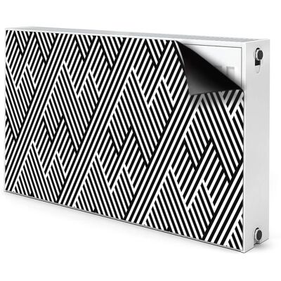 Bluedecor - Złamane linie wzór - Magnetic radiator mat Bluedecor - Złamane linie wzór - Magnetic radiator mat
