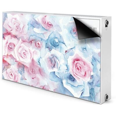 Bluedecor - Pastelowe Kwiaty - 100x60 cm - ozdobna mata kaloryfera Bluedecor - Pastelowe Kwiaty - 100x60 cm - ozdobna mata kaloryfera