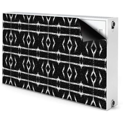 Bluedecor - Czarna abstrakcja - Czarny - 100x60 cm - Radiator magnetic mat Bluedecor - Czarna abstrakcja - Czarny - 100x60 cm - Radiator magnetic mat