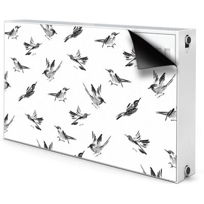 Bluedecor - Malowane wróble - 100x60 - magnetyczny dekorator kaloryfera Bluedecor - Malowane wróble - 100x60 - magnetyczny dekorator kaloryfera