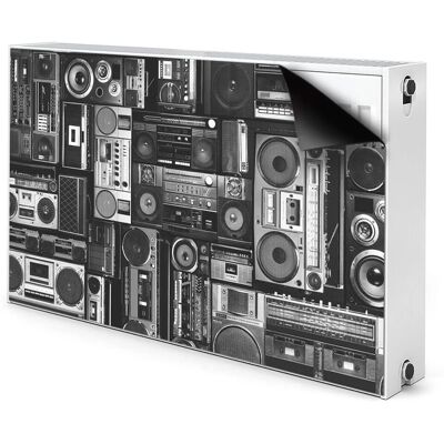 Bluedecor - Old school boombox - 100x60 - Magnetyczna folia - Radiator mat Bluedecor - Old school boombox - 100x60 - Magnetyczna folia - Radiator mat