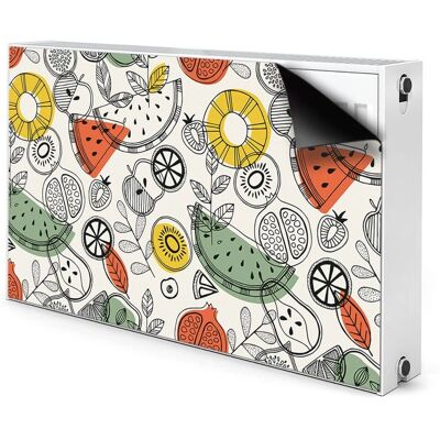 Bluedecor - Kontury Owoców - 100x60 cm - 1 mm - Mata magnetyczna na kaloryfer Bluedecor - Kontury Owoców - 100x60 cm - 1 mm - Mata magnetyczna na kaloryfer