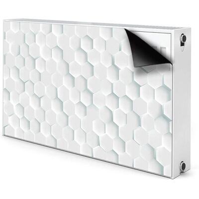Bluedecor - Maskownica grzejnika - Białe plastry miodu - 100x60 cm - Maskownica kaloryfera Bluedecor - Maskownica grzejnika - Białe plastry miodu - 100x60 cm - Maskownica kaloryfera
