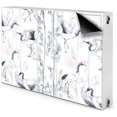 Bluedecor - Taniec żurawi - 90x60 cm - magnetyczna mata grzejnikowa Bluedecor - Taniec żurawi - 90x60 cm - magnetyczna mata grzejnikowa