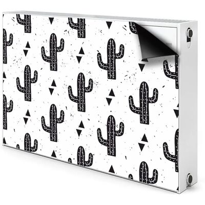 Bluedecor - Cactus 90x60 - Czarny - Magnetic radiator mat Bluedecor - Cactus 90x60 - Czarny - Magnetic radiator mat