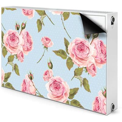 Bluedecor - Róże z liśćmi - 90x60 - Magnetyczna mata na kaloryfer Bluedecor - Róże z liśćmi - 90x60 - Magnetyczna mata na kaloryfer