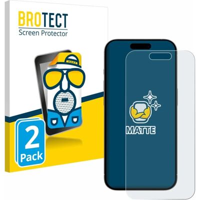Brotect A2848 A3101 A3102 A3104 - Mattschirmfolie mit Anti-Reflex für iPhone 15 Pro Brotect A2848 A3101 A3102 A3104 - Mattschirmfolie mit Anti-Reflex für iPhone 15 Pro