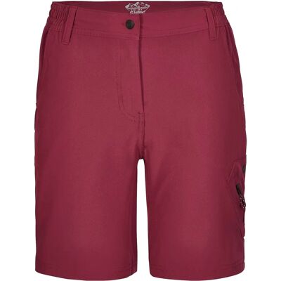 KILLTEC Women's Red Bermuda Shorts - Water-Resistant, Stretch, PFC-Free KILLTEC Women's Red Bermuda Shorts - Water-Resistant, Stretch, PFC-Free