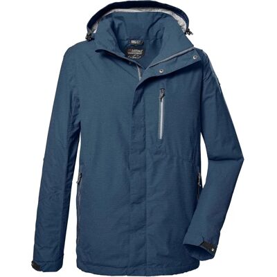 Killtec Men's Dark Blue Functional Jacket - Waterproof, Removable Hood Killtec Men's Dark Blue Functional Jacket - Waterproof, Removable Hood