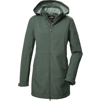 killtec Damski płaszcz softshell - KOW 95 WMN - Zielony szary - Softshell Płaszcz killtec Damski płaszcz softshell - KOW 95 WMN - Zielony szary - Softshell Płaszcz